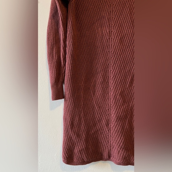 Aritzia Wilfred Seville 100% Merino Wool Knit Dress Size XS In Pink Rose - Picture 7 of 14